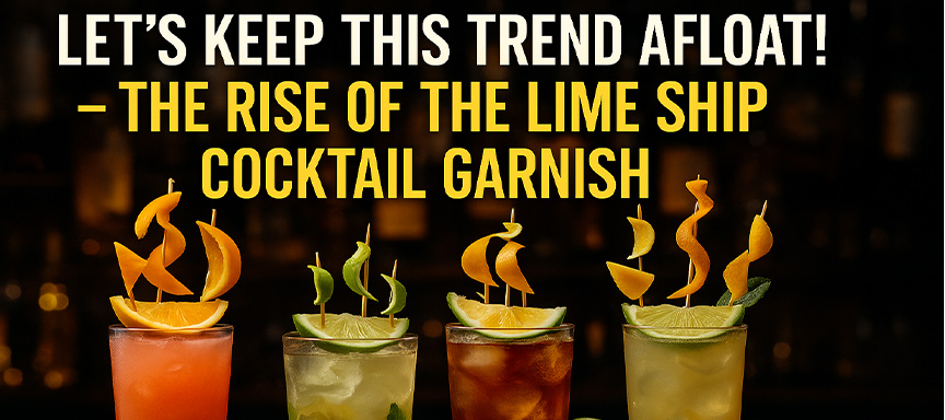 The Rise of the Lime Ship Cocktail Garnish